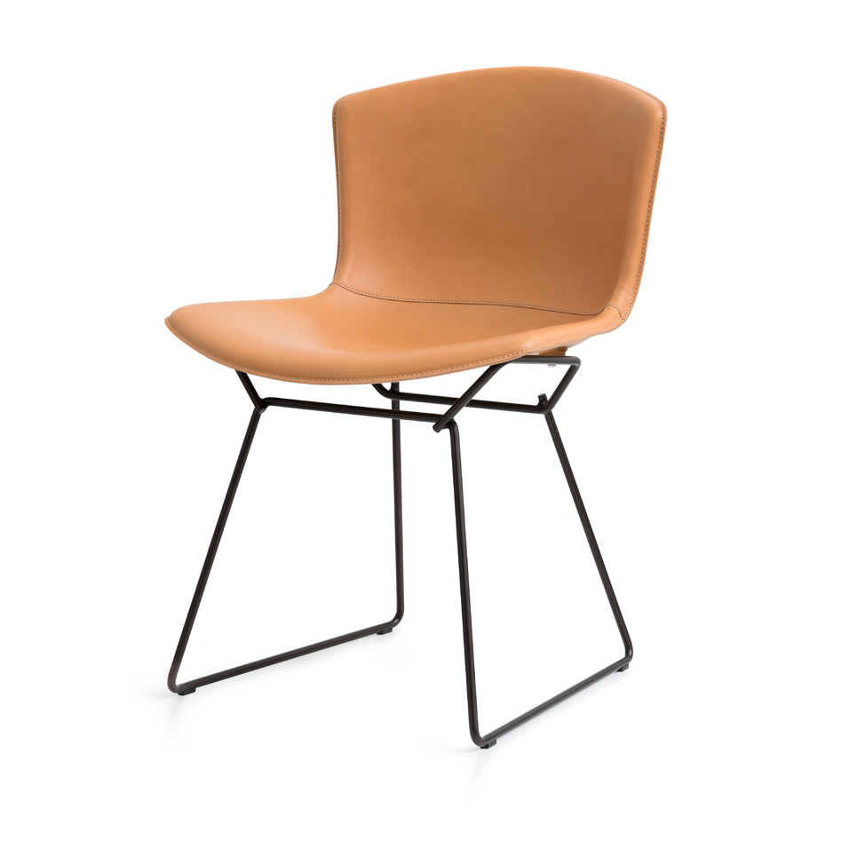 Bertoia Plastic Side Chair In Cowhide Knoll