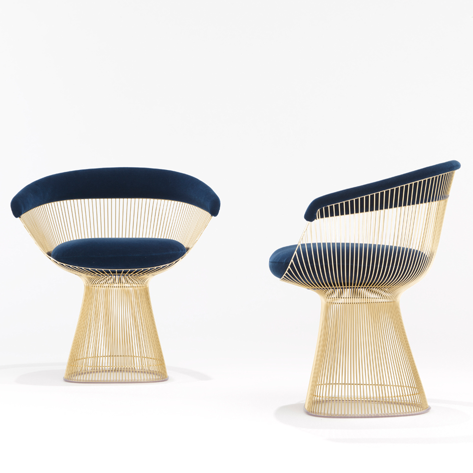 Platner Side Chair - Gold image 1