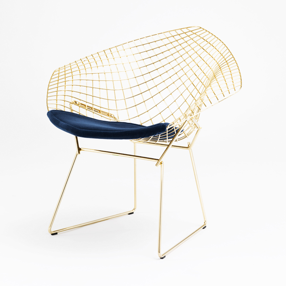 Bertoia Diamond Chair in Gold image 3 Bertoia Diamond Chair in Gold image 3