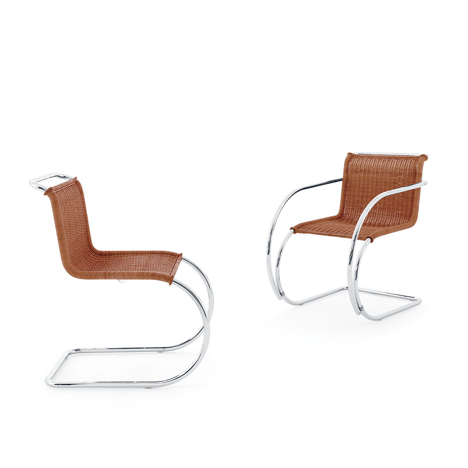 MR Side Chair Designed by Ludwig Mies van der Rohe, 1927