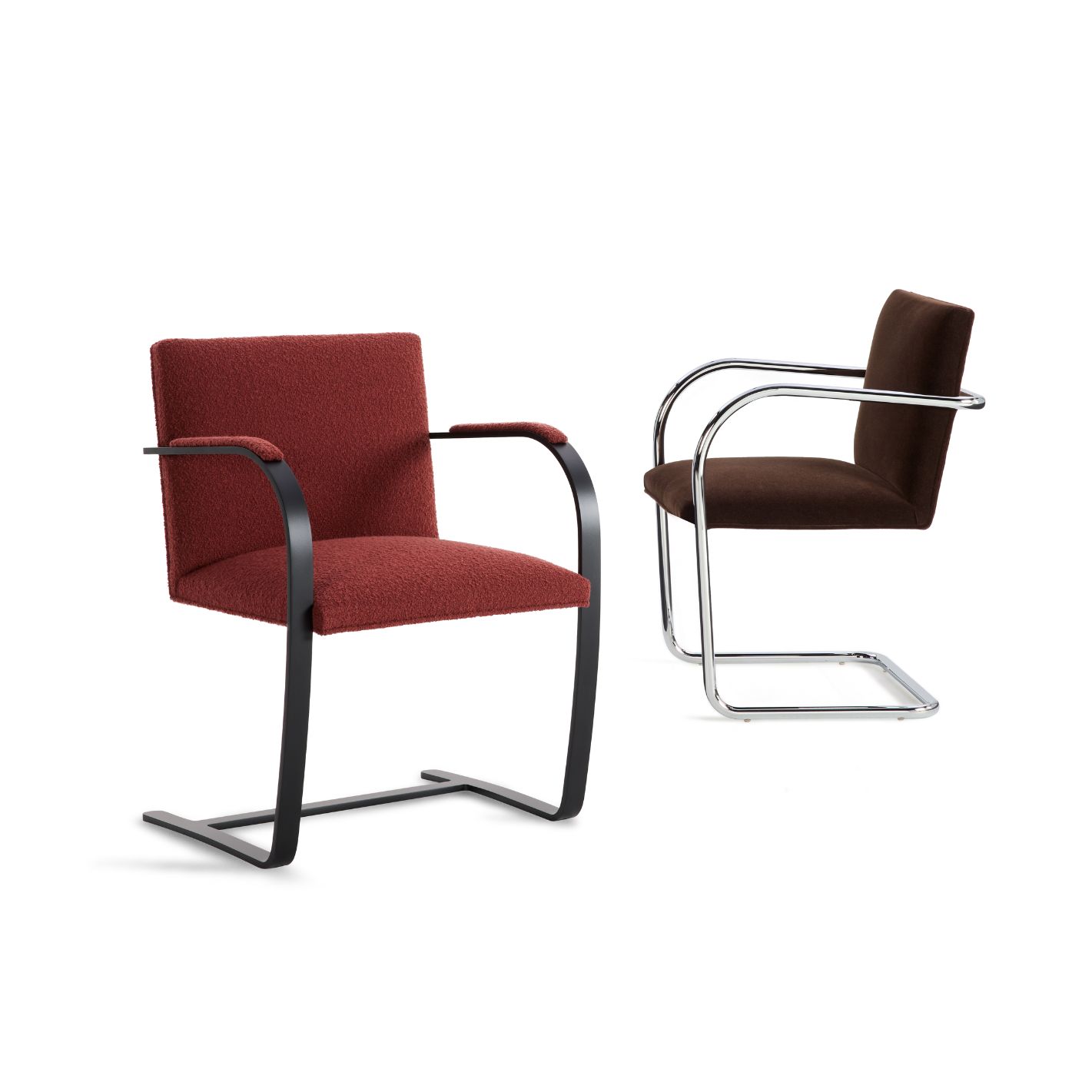 Brno Flat Bar Side Chair, Designed by Ludwig Mies van der Rohe, 1930 Brno Flat Bar Side Chair, Designed by Ludwig Mies van der Rohe, 1930